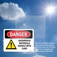 thumbnail image 6 of Hazardous Materials Handle With Care OSHA Danger Aluminum Sign 14 Inch x 10 Inch - 5 Pack, 6 of 8