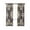 Blue, variant on Grey Orange Boho Blackout Curtains, Light Blocking Print Window Curtains, Southwestern Ethnic Retro Geometric Thermal Insulated Window Drapes for Living Room Kitchen Cafe 2 Panels, 84"W x 84"L