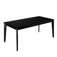 thumbnail image 4 of Tudor Contemporary Modern Wood Rectangular Dining Table Black Engineered Wood, 4 of 5