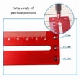 thumbnail image 6 of Practical Scribering Ruler Vertical 45° 90° Aluminum Alloy Easy-read Line Drawing Locator Woodworking Measure Gauge Tool, 6 of 7