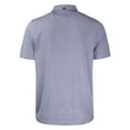 thumbnail image 3 of Men's Cutter & Buck Heather Navy Atlanta Braves Eco Stripe Stretch Recycled Polo, 3 of 3