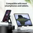 thumbnail image 6 of AirienX Adjustable Tablet Phone Stand Strong Durable Desktop Stand Holder Dock Compatible with Tablets iPad Pro 9.7, 10.5,12.9 Air Mini 4 3 2, Kindle Fire, Tab, E-Readers (Black), 6 of 7
