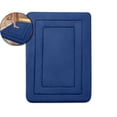 thumbnail image 1 of Dvruxg Absorbent Bathroom Rug - Velvet Fleece & Foam, Non-Slip Rubber Backing, 16x24in, Multiple Colors for Bath, Bedroom, Kitchen, 1 of 5