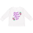 thumbnail image 3 of Inktastic Handpicked Flower Girl for Wedding Girls Long Sleeve Toddler T-Shirt, 3 of 5