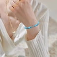 thumbnail image 3 of iju7gthy Srpg33 Hand Braided Rope Bracelet Turquoise Beaded Bracelet For, 3 of 7