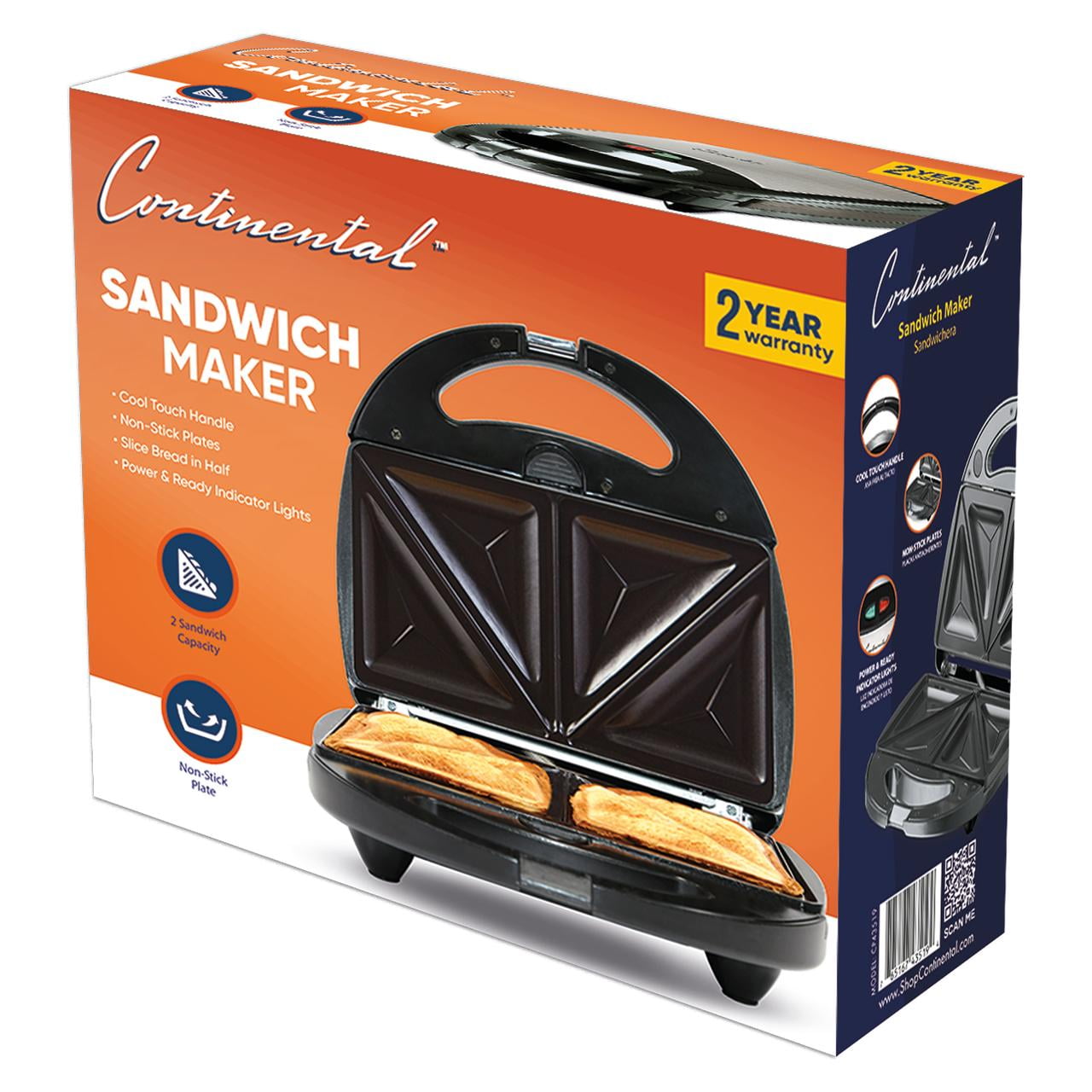 Continental Electric Sandwich Maker 9.4 Height