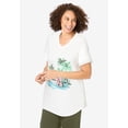thumbnail image 4 of Woman Within Plus Size Two-Piece V-Neck Tunic & Capri Set, 4 of 6