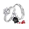 thumbnail image 1 of 2 Anillos De Pareja Compromiso Hombre Y Mujer, 1 of 4