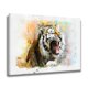 thumbnail image 2 of Póster de lienzo de acuarela de tigre feroz, decoración de dormitorio, paisaje deportivo, decoración de oficina, regalo, estilo marco, 20 x 30 cm, 2 of 8