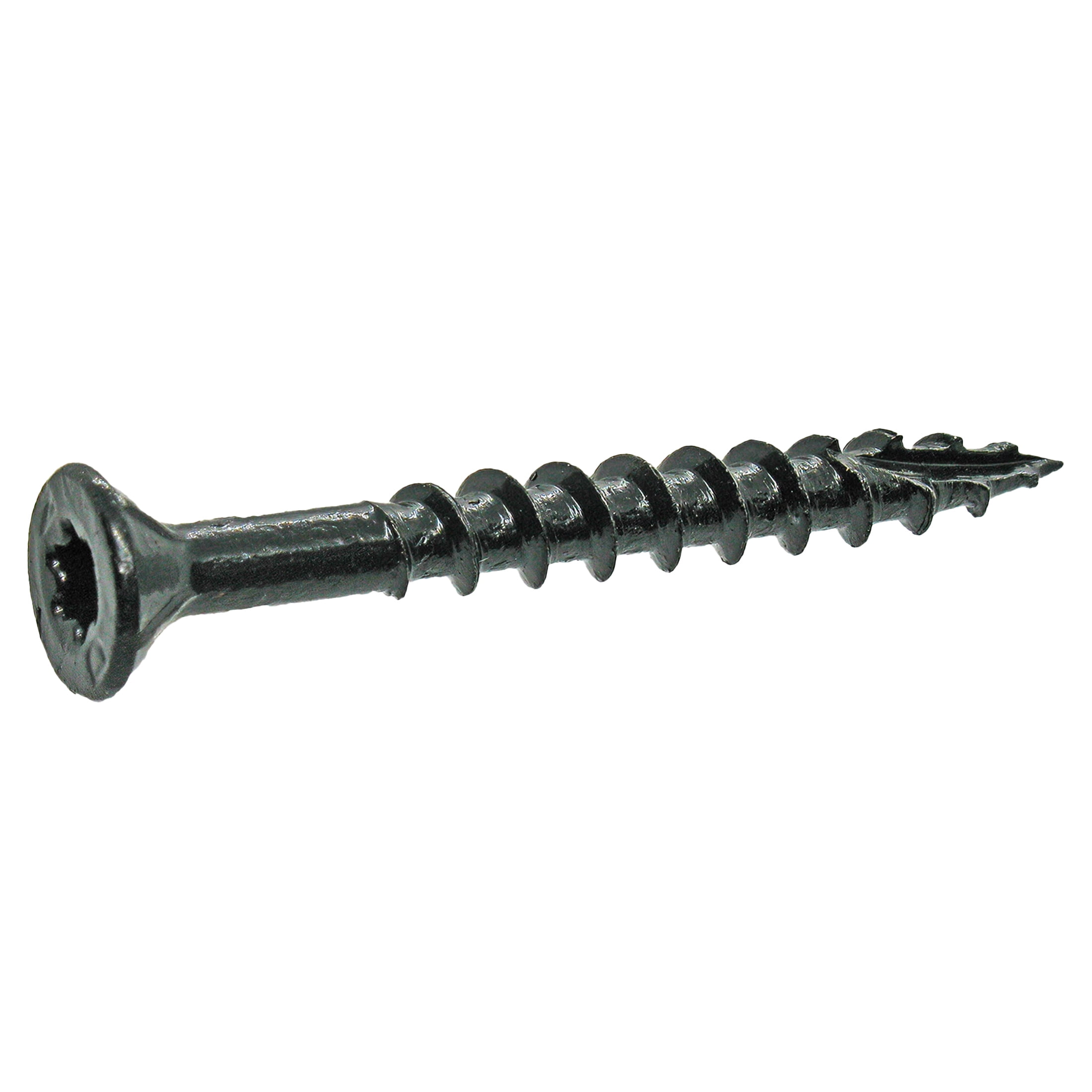 (2 pack) Grip-Rite PrimeGuard Plus #8 x 1-5/8 in. Black Wood to Wood Deck Screw 1lb.