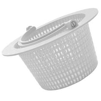 Masteelf 1Set Swimming Pool Basket for Leaves and Debris Filtering Round Plastic White