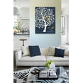 thumbnail image 4 of MuralMax - His, Her Personalized Canvas Wall Art - Custom Tree With Heart Initials, Names, Date - Gifts For Milestone Occasions, Wedding Anniversary, Housewarming - Color - Navy - Size 11x14, 4 of 6