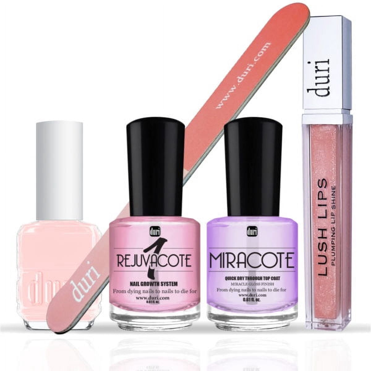 Duri Cosmetics Nail Polish, Sweet Perfect Pink Nail Polish & Lip Plumper Gift Set