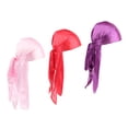 thumbnail image 5 of Gorro de quimioterapia para la pérdida de Cabello Sunnimix 3pcs Mujer Gorro Pirata Rojo Rosa morado, 5 of 5