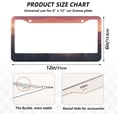 thumbnail image 2 of GZHJMY Sunrise Mountains License Plate Frames 2 Pack Aluminum License Plate Holder Universal Car License Plate Covers with Screw Caps Decorative, 2 of 6