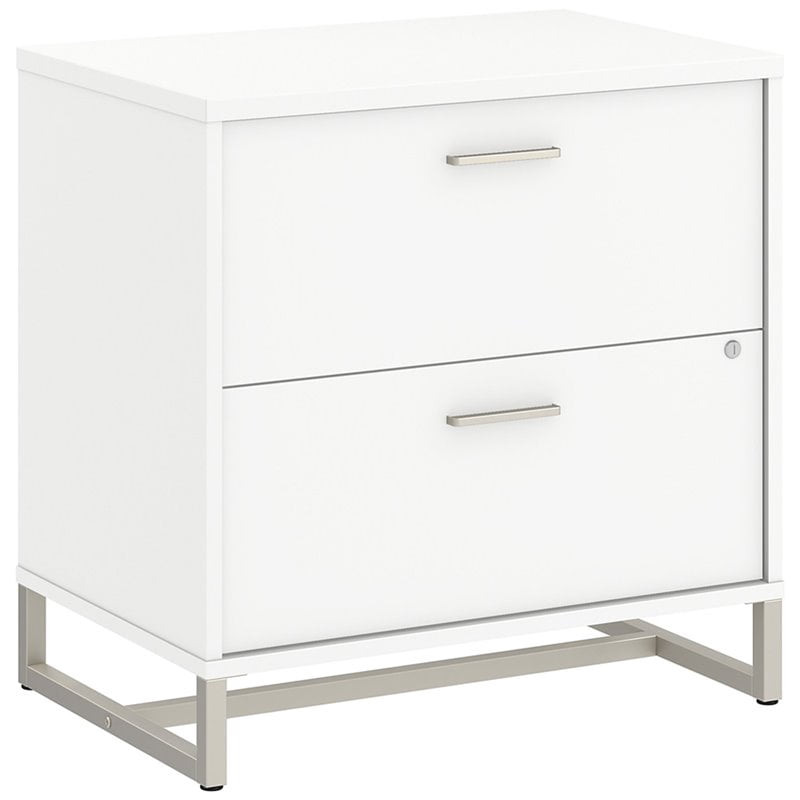 Method 2 Drawer Lateral File Cabinet in White - Engineered Wood