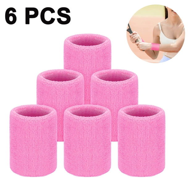 Muñequeras deportivas de algodón coloridas, muñequeras de tela de felpa de neón - Muñequeras para tenis, baloncesto, correr, gimnasio Levamdar 220595-1