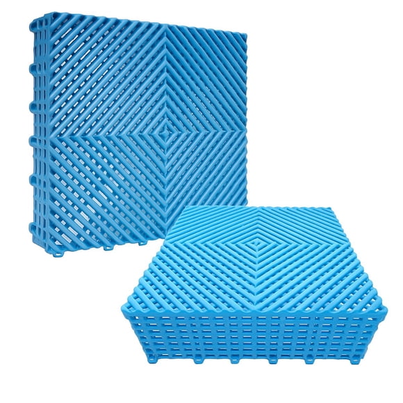 Piso Ensamble Modular 40x40x1.8 cm Capacidad Carga 6 t/m2 Uso Rudo Antideslizante se Coloca Sobre Piso Existente Sin Adhesivos ni Obra Civil, 12 Pzas