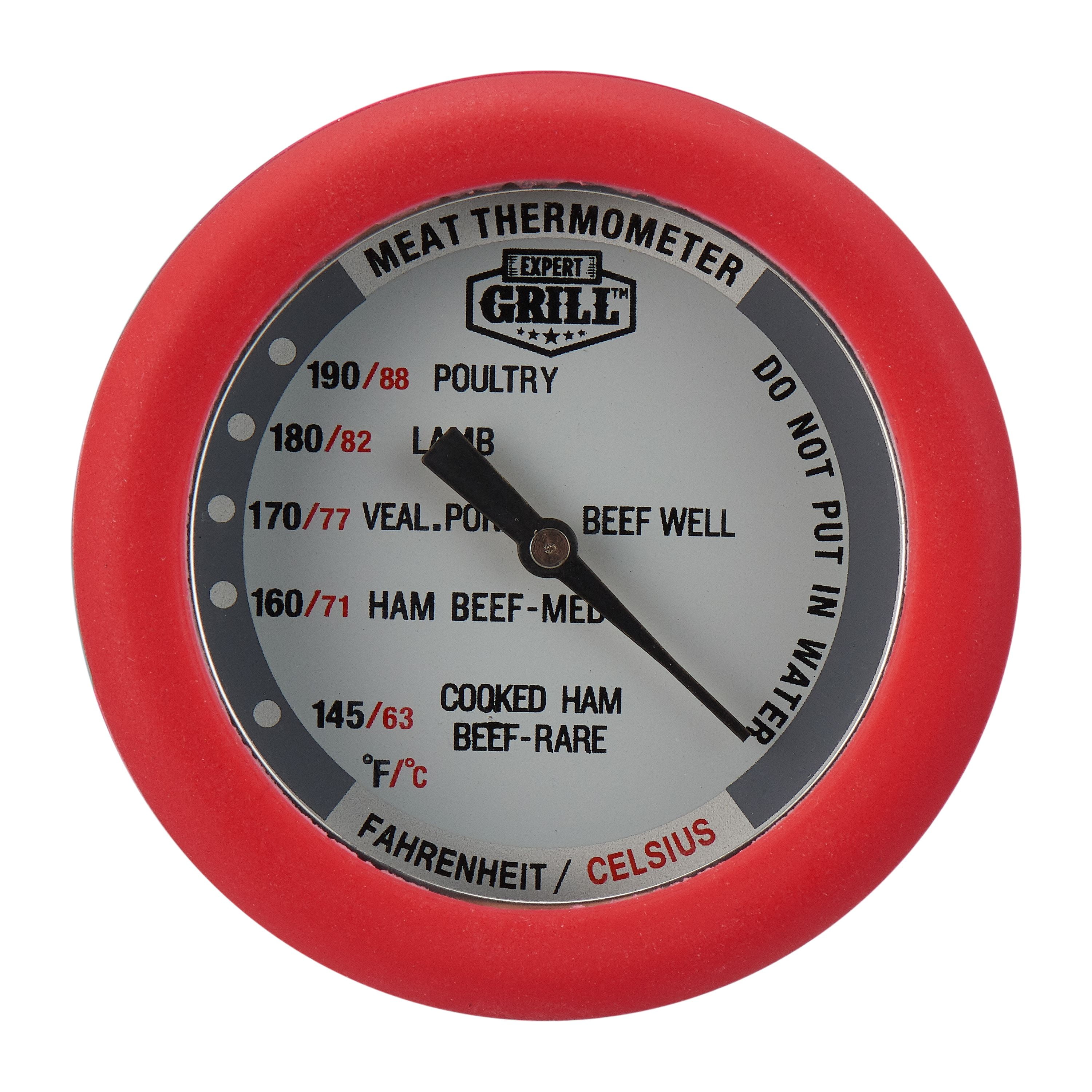 CENTOLLA Meat Thermometer Oven Safe, 2 Pieces Dishwasher Safe Meat Thermometers for Cooking and Grilling, 2.12'' Stainless Steel Cooking Thermometer