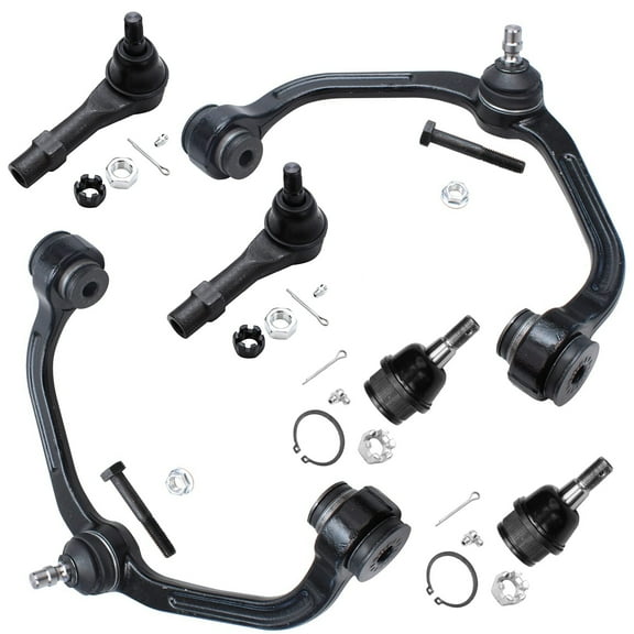 Detroit Axle - 6pc Front End Control Arms Kit for Ford Ranger Mazda B2300 B2500 B3000 B4000, 2 Upper Control Arms w/Ball Joint 2 Lower Ball Joints 2 Outer Tie Rods Replacement