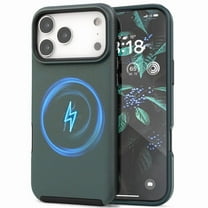 For iPhone 17 Pro Case Anti-Slip Fingerprint Slim Dual Layer Rugged Cover Compatible with MagSafe Shockproof Protection Green