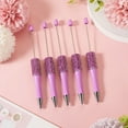thumbnail image 5 of 10 pc ABS Plastic Ball-Point Pen Baking Paint Beadable Pen for DIY Personalized Pen with Jewelry Bead Orchid 138~145x14mm, 5 of 7