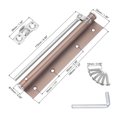 thumbnail image 2 of Uxcell 195mm Stainless Steel Automatic Safety Spring Door Closer, Red Bronze, 2 of 5