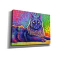 thumbnail image 2 of Epic Graffiti 'Psychedelic Rainbow Black Cat' by Rebecca Wang Art, Acrylic Glass Wall Art, 16"x12", 2 of 8