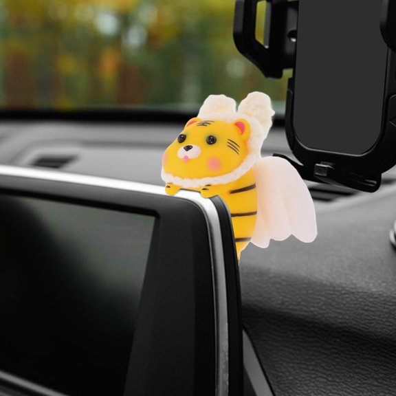 YOSADIER Cute Tiger Car Interior Decor Dashboard Ornament Multi Color Decorative Accessory