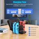 thumbnail image 3 of Base de carga para mandos de videojuegos, estación de carga compatible con Nintendo Switch/Joy-Con/Pro Controller, soporte de carga 6 en 1 para mandos a distancia compatible con Nintendo Switch/OLED, 3 of 11
