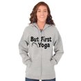 thumbnail image 4 of 1st Yoga Relaxing Meditation Namaste Zip Hoodie Sweatshirt Women Brisco Brands M, 4 of 6