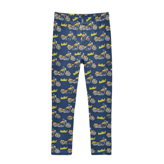 joogoo Girls' Leggings Cartoon Motorcycle-m1 Yoga Pants 6T