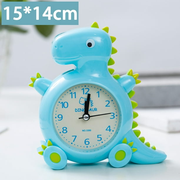 Despertadores para ninos reloj de pared de dinosaurio analogico para decoracion de guarderia pegatinas de dinosaurio sin tictac reloj de escritorio para ninos JAMW Sencillez Bodega Aurrera en linea