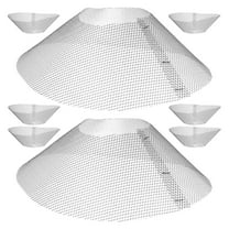 STRANDCHIC 8Pcs Mesh Hood Grease Filter for Kitchen Range Hood Silver Aluminum Efficient