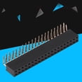 thumbnail image 4 of 3 piezas de 2 x 20 pines, paso de 2,54 mm, conectores de pines hembra de doble fila en ángulo recto para Raspberry Pi, 4 of 10