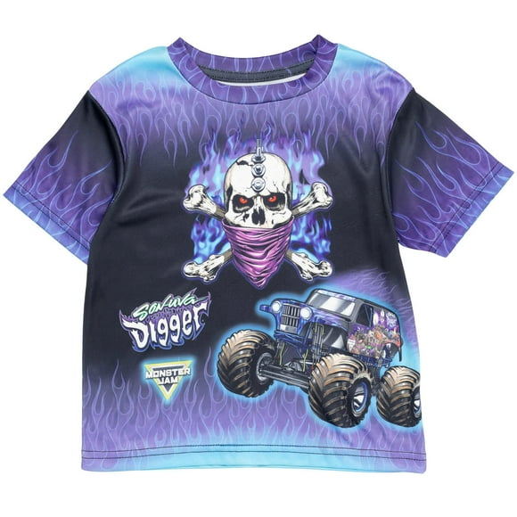 Camiseta Monster Jam Son-UVA Digger azul para niños pequeños 3T