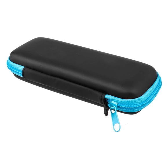 FONDOTIN Boîte de Rangement Transparente Étui Souple pour Fléchettes PU Bleu 1Pcs pour Voyage