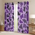 thumbnail image 2 of Homewish Abstarct Camo Camouflage Blackout Curtains Set of 2 (52x84 Each),Country Mallard Window Curtains,Purple Black Curtains and Drapes For Kids,Breathable Home Decor, 2 of 6