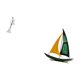 thumbnail image 5 of Escultura De Arte Moderno Con Una Elegante Bailarina Y Un Velero Para Dormitorio, Oficina, Centro De Mesa, Chimenea, Entrada, Estantería, Colección De Decoración., 5 of 8