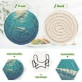 thumbnail image 4 of Shark Fish Swimming Coasters with Holder for Coffee Table 6 Pcs Drink Coaster Sets Absorbent for Home Decor 4 inch, 4 of 7