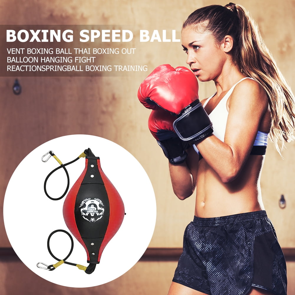 Double End Boxing Dodge Speed Ball Inflatable Floor to Ceiling Punching Bag 