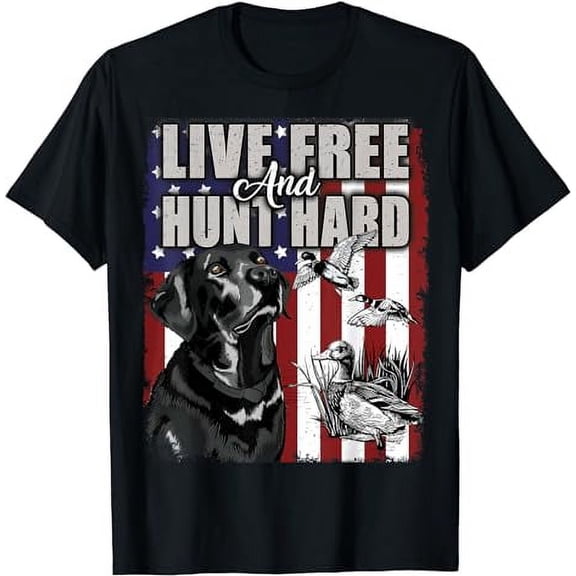 Duck Hunting Deer Hunting USA Flag Hunters T-Shirt