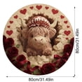 thumbnail image 3 of TIELUTT Valentine's Day Animal Themed Soft Area Rug Play Mat for Kids Nursery Small Fall Throw Blankets Women Throw Blanket Comfy Blankets for Couch and Rugs for Living Room Throw Blankets for Couch, 3 of 8