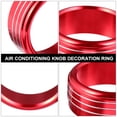 thumbnail image 2 of 3pcs Air Condition Button Ring Covers Car Decoration Air Condition Knob Ring, 2 of 9