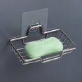 thumbnail image 4 of Jabonera autoadhesiva/sin perforación, Jabonera de acero inoxidable que nunca se oxida, ducha de baño Caddy, soporte de esponja de cocina XianweiShao 9024735003755, 4 of 5