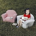 thumbnail image 3 of Keet Roundy Children's Chair, Gingham, Brown, 3 of 5