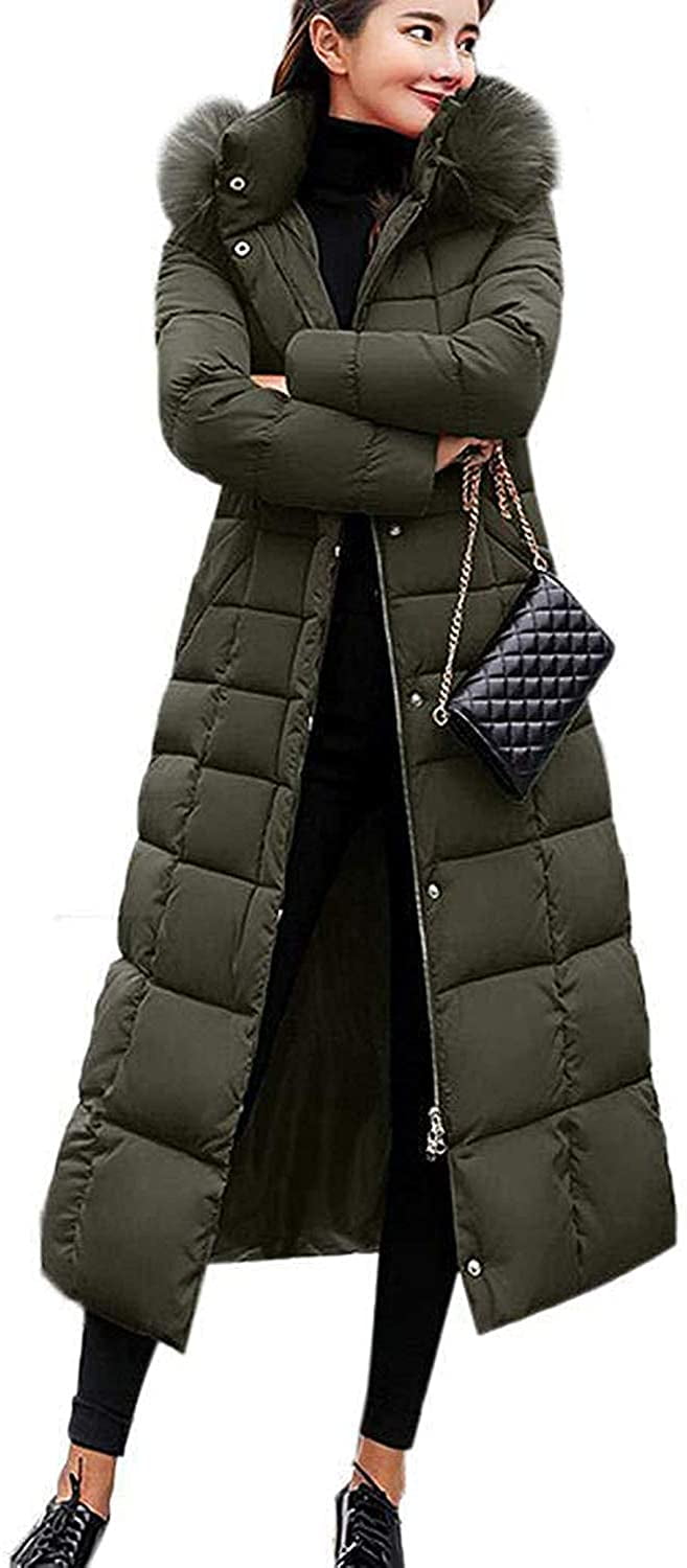 Women's Down Jacket Thickened Long 
