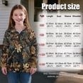 thumbnail image 7 of Uorisanigo Girls Half Zip Sweatshirt Oversized Long Sleeve Zipper Sweatshirt School Drop Shoulder Dead Branch Leaf Print Athletic Tops Outerwear Fall Clothes Quarter-Zip Pullover Jacket, 7 of 7