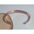 thumbnail image 4 of 2 Pack Matte Pure Copper Magnetic Bracelet Solid Copper Dome Cuff Bangle by MDream, 4 of 8