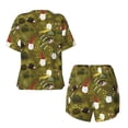 thumbnail image 5 of Lsque Gnomes Playing in the Garden Women's Short-Sleeved Pajama Set - 2 Piece Soft and Lightweight Sleepwear Set-4X-Large, 5 of 9